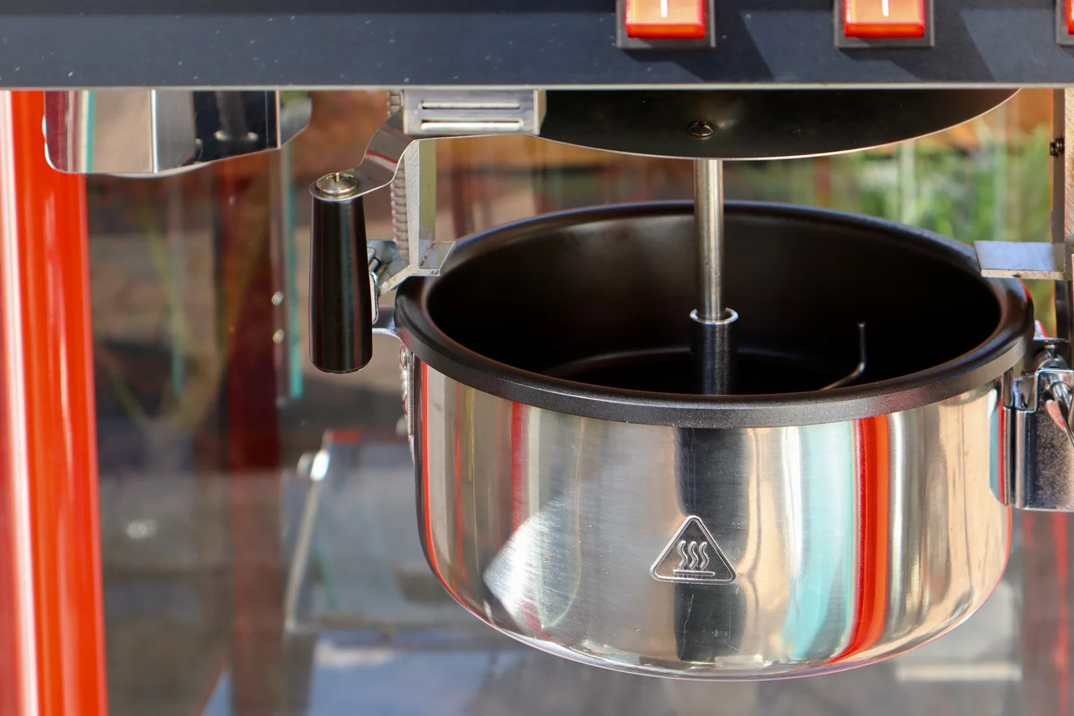 Popcornmaschine in roter Ausführung als Event-Highlight