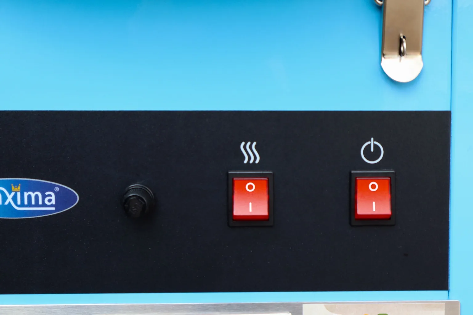 Detailansicht der blauen Zuckerwattemaschine