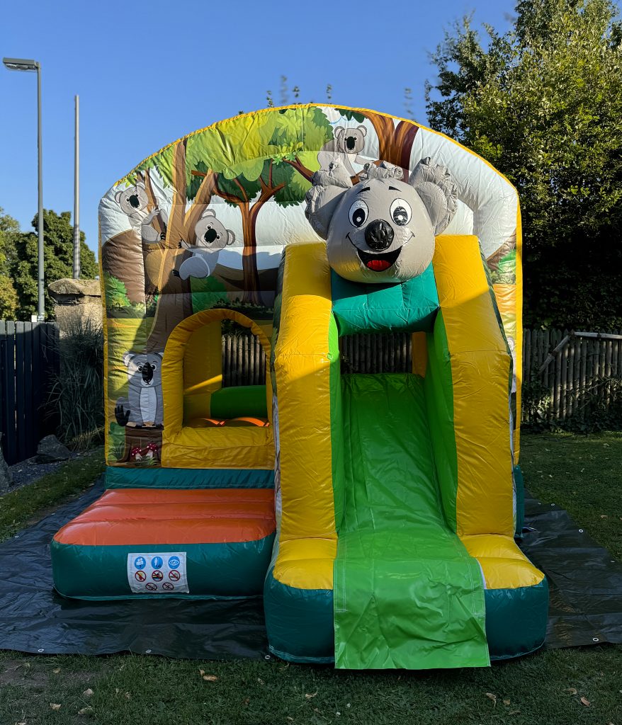 Kleine Hüpfburg mit Rutsche zum Mieten in Nürnberg - Schake Event&Garten