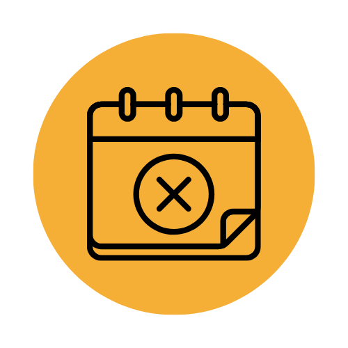 Symbol für kostenlose Stornierung bei Schake Event und Garten – sorgenfreie Eventbuchung ohne Risiko